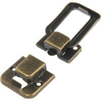 ТУНДРА Замок-защелка на ящик 27x40 мм, железный, цвет бронза, 1 шт 9259843