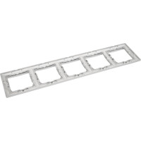 Рамка Legrand 5 постов Valena алюминий 770155