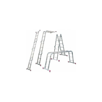 Профессиональная алюминиевая лестница-трансформер Новая Высота ПРОФ ширина 400 мм 604234