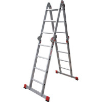 Профессиональная алюминиевая лестница-трансформер Новая Высота ПРОФ ширина 400 мм 604234