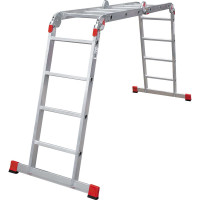 Профессиональная алюминиевая лестница-трансформер Новая Высота ПРОФ ширина 400 мм 604234