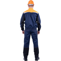 Костюм ГК Спецобъединение КМ-10 ЛЮКС темно-синий/оранжевый, р.88-92, рост 170-176 Кос 050/ 88/170