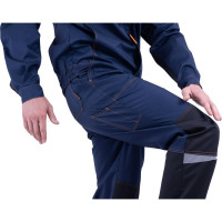 Костюм ГК Спецобъединение КМ-10 ЛЮКС темно-синий/оранжевый, р.88-92, рост 170-176 Кос 050/ 88/170