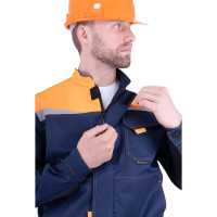 Костюм ГК Спецобъединение КМ-10 ЛЮКС темно-синий/оранжевый, р.88-92, рост 170-176 Кос 050/ 88/170