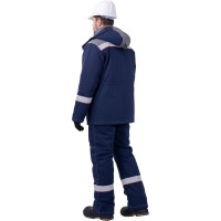 Утеплённый костюм ГК Спецобъединение НАДЫМ темно-синий/серый, р.96-100, рост 158-164 Кос 694/ 96/158