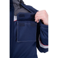 Утеплённый костюм ГК Спецобъединение НАДЫМ темно-синий/серый, р.96-100, рост 158-164 Кос 694/ 96/158