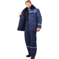 Костюм зимний ГК Спецобъединение темно-синий/василёк, р. 88-92, рост 182-188 Кос 306/ 88/182