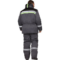 Утеплённый костюм ГК Спецобъединение УРЕНГОЙ серый-черный, размер 112-116, рост 182-188 Кос 314/112/182