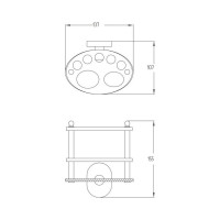 Держатель для зубных щёток и пасты Potato P2918