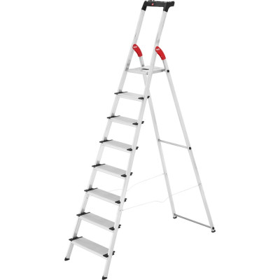 Алюминиевая стремянка с лотком для инструментов Hailo L80 ComfortLine 8 ступеней 8040-807