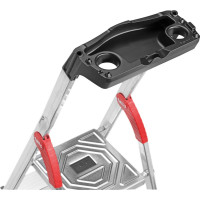 Алюминиевая стремянка с лотком для инструментов Hailo L80 ComfortLine 8 ступеней 8040-807