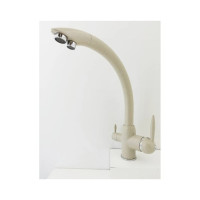 Смеситель для кухни OUTE бежевый с отдельным выходом под фильтр,однорычажное управление T633BK-5