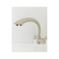 Смеситель для кухни OUTE бежевый с отдельным выходом под фильтр,однорычажное управление T633BK-5