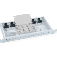 Кросс бокс Cabeus оптический, на 16 STFC, со сплайс пластиной и КДЗС, FO-19-16ST