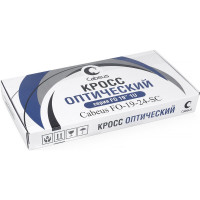 Кросс бокс Cabeus оптический, на 24 SC LC duplex, со сплайс пластиной и КДЗС, FO-19-24SC
