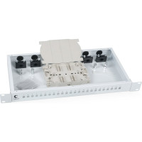 Кросс бокс Cabeus оптический, на 24 STFC, со сплайс пластиной и КДЗС, FO-19-24ST