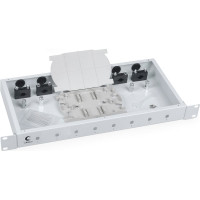 Кросс бокс Cabeus оптический, на 8 STFC, со сплайс пластиной и КДЗС, FO-19-8ST