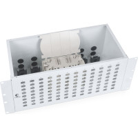 Кросс бокс Cabeus оптический, на 96 SC LC duplex, со сплайс пластиной и КДЗС, FO-19-96SC