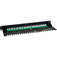 Патч-панель Cabeus 1U, 25 портов, RJ-45, PL-25-TEL-Dual