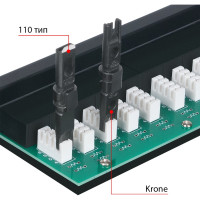 Патч-панель Cabeus 1U, 25 портов, RJ-45, PL-25-TEL-Dual