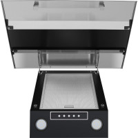 Кухонная вытяжка MAUNFELD Bridge 60 нержавеющая сталь\черное стекло