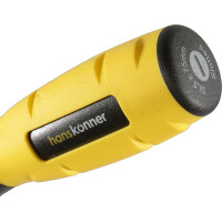 Шлицевая отвертка Hanskonner 5x75 алмазный наконечник, твердость 59 HRC, S2, HK1040-16-SL5-75