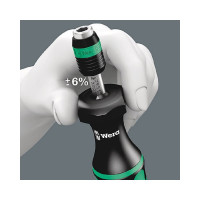 Набор бит с динамометрической рукояткой-битодержателем Wera, 1.2-3 Нм, c патроном Rapidator, 17 предметов, WE-059293