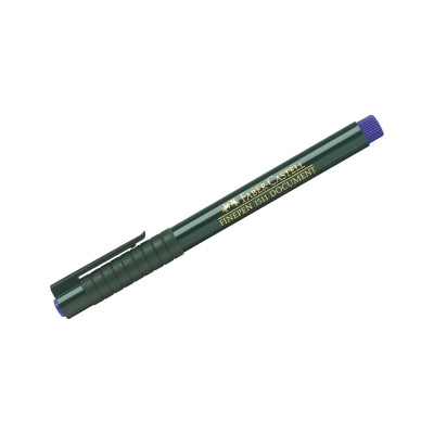 Набор ручек капиллярных Faber-Castell, 10 шт в упаковке, Finepen 1511 синяя, 0,4 мм 151151