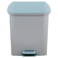 Контейнер для мусора с педалью Spin&Clean Квадра 15 л небесный SV4061НБС 256281