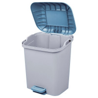 Контейнер для мусора с педалью Spin&Clean Квадра 15 л небесный SV4061НБС 256281