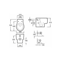 Приставной унитаз Jacob Delafon Formilia Viragio 00180226 E4772-00