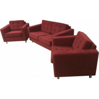 Комплект Мягкий офис Офис Классик с механизмом Люкс капровелюр BHRYA-21 красный КОМОК5BHRYAКР_MH