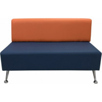 Модульный диван Мягкий офис Вайт 6 секций оранжево-синий ВТ2301ОРСН