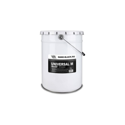 Смазка с дисульфидом молибдена NANO GREASE BLACK UNIVERSAL M MoS2 Grease черная, 18 кг 4980/Ф