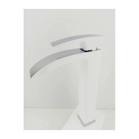 Смеситель для накладной раковины OUTE Водопад из латуни, каскадная подача воды, цвет белый T1011K-1