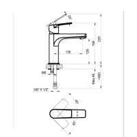 Смеситель для раковины белый Azario TREYA AZ-156845026