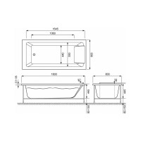Прямоугольная ванна JACOB DELAFON Sofa 180x80 см 00000073587 E60516RU-00