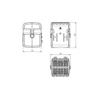 Нагреватель с вентилятором SILART 600 Вт 230 V AC SNV-860-000