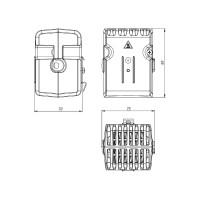 Нагреватель с вентилятором SILART 250 Вт 230 V AC SNV-625-000