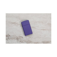 Зажигалка Zippo Slim с покрытием Purple Matte, латунь/сталь, фиолетовая, матовая, 29x10x60 мм 1637