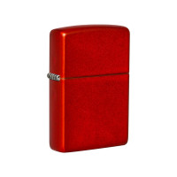 Зажигалка Zippo Classic с покрытием Metallic Red, латунь/сталь, красная, матовая, 38x13x57 мм 49475