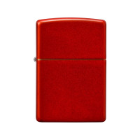 Зажигалка Zippo Classic с покрытием Metallic Red, латунь/сталь, красная, матовая, 38x13x57 мм 49475