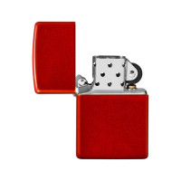 Зажигалка Zippo Classic с покрытием Metallic Red, латунь/сталь, красная, матовая, 38x13x57 мм 49475