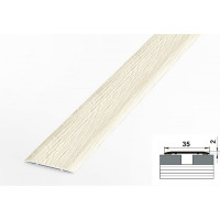 Порог прямой алюминиевый ЛУКА (35 мм, 2,7 м, ламинированный, Сосна скания) УТ000066161