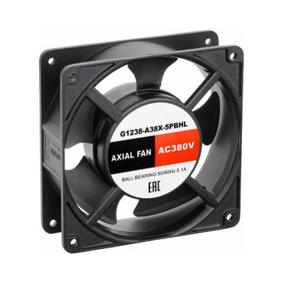 Осевой вентилятор SILART 120x120x38, 380 VAC, подшипник качения G1238-A38X-5PBHL