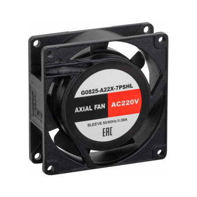 Осевой вентилятор SILART 80x80x25, 220 VAC, подшипник скольжения G0825-A22X-7PSHL