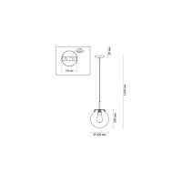 Подвес LUMION стекло E27 60W TREVOR 4590_1