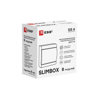 Распределительный щит EKF ЩРН-П-8 "SlimBox" белая дверца IP41 PROxima sb-n-8w
