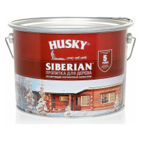 Декоративная пропитка-антисептик HUSKY SIBERIAN для дерева полуматовая палисандр 9 л 28833
