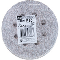 Диск шлифовальный KP14D (10 шт; 125 мм; P60; 8 отверстий; Velcro) БАЗ 960000141909